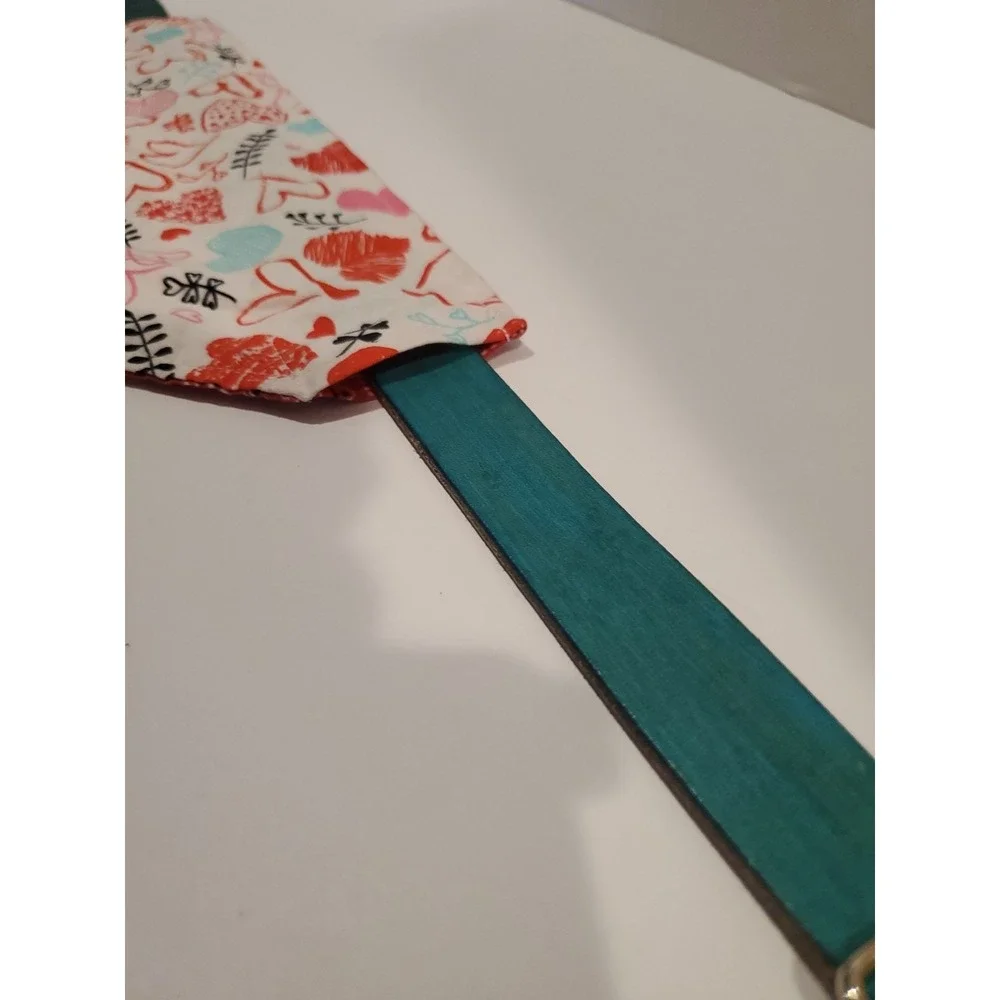 Two sided - Over The Collar Valentines Day Dog Bandana. Bandana Only